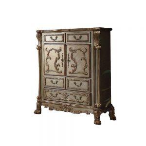 ACME DRESDEN GOLD PATINA & BONE CHEST