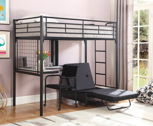COASTER BEDROOM JENNER FUTON PAD BLACK