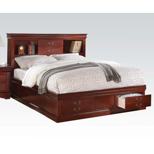 ACME LOUIS PHILIPPE III CHERRY EK BED