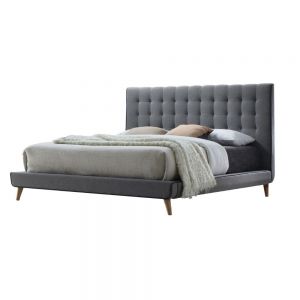 ACME VALDA LIGHT GRAY FABRIC EK BED