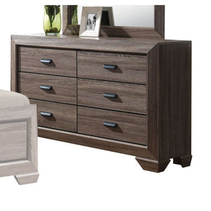 ACME LYNDON WEATHERED GRAY GRAIN BEDROOM SET (5 PC)