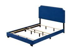 ACME HAEMON BLUE VELVET QUEEN BED