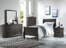 Load image into Gallery viewer, ACME LOUIS PHILIPPE DARK GRAY FULL BED
