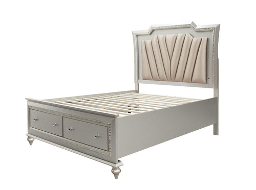 ACME KAITLYN PU & CHAMPAGNE EK BED