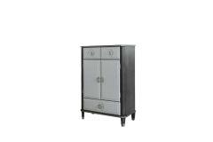 ACME HOUSE BEATRICE CHARCOAL & LIGHT GRAY FINISH CHEST