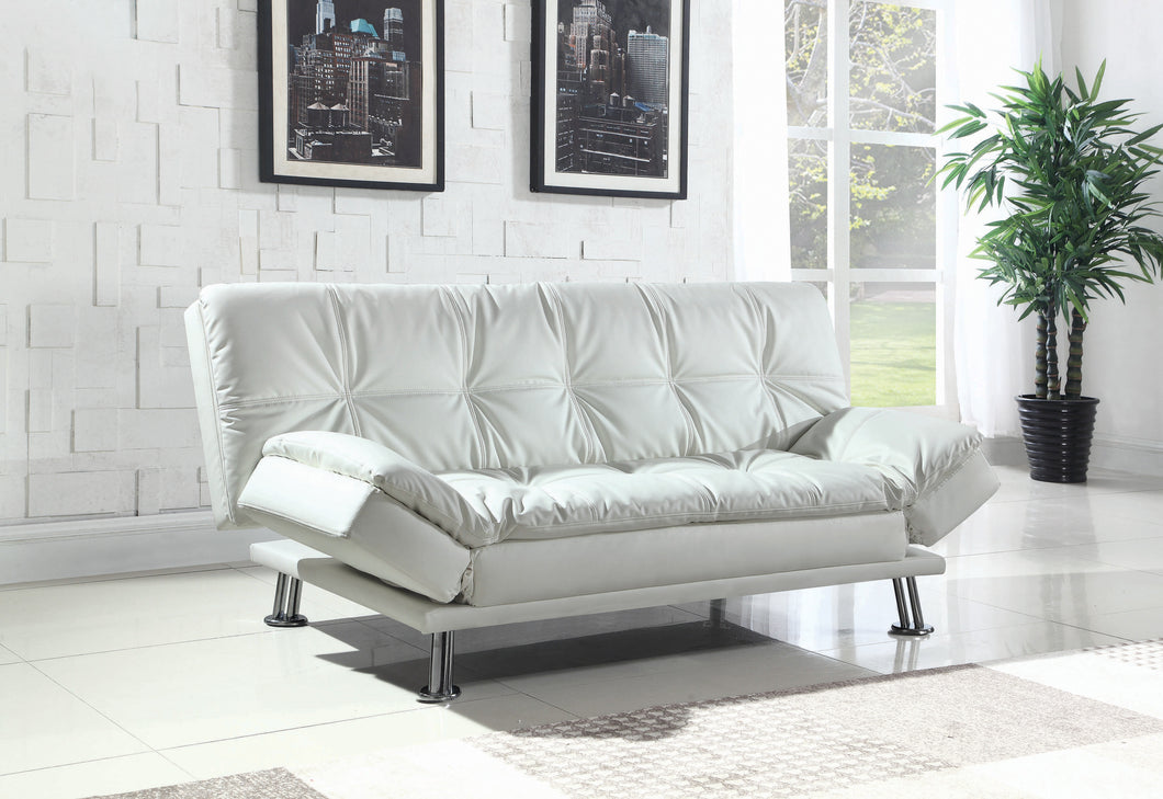 COASTER LIVING-ROOM DILLESTON TUFTED BACK UPHOLSTERED SOFA BED WHITE