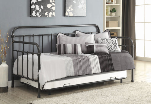 COASTER BEDROOM DAYBED WITH TRUNDLE DARK BRONZE