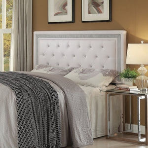 COASTER BEDROOM ANDENNE QUEEN/FULL TUFTED UPHOLSTERED HEADBOARD WHITE