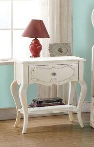 ACME EDALENE PEARL WHITE FINISH NIGHTSTAND