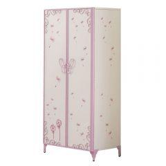 ACME PRIYA II WHITE & LIGHT PURPLE FINISH WARDROBE