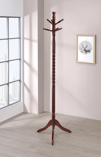 COASTER OFFICE-ACCESSORY 2-TIER COAT RACK MERLOT