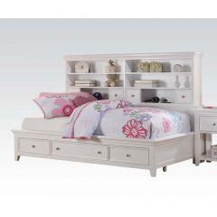 ACME LACEY WHITE FINISH DAYBED W/STORAGE (FULL)