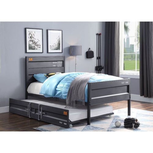 ACME CARGO GUNMETAL FINISH TWIN BED