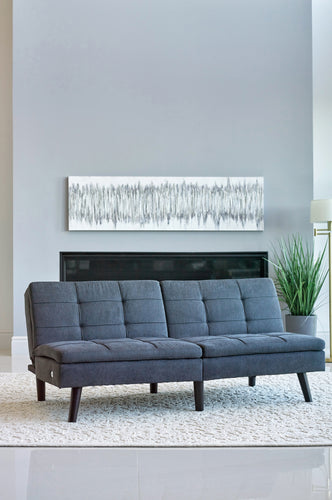 COASTER LIVING-ROOM GREELEY FOLDABLE SPLIT BACK SOFA BED GREY