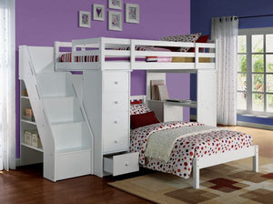 ACME FREYA WHITE FINISH TWIN BED