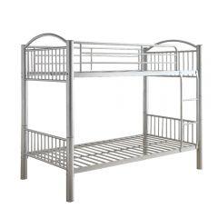 ACME CAYELYNN SILVER FINISH TWIN/TWIN BUNK BED