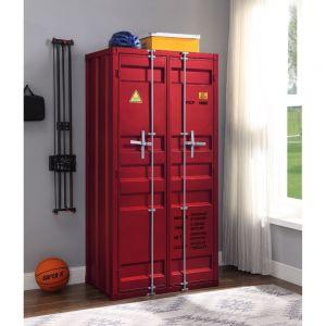 ACME CARGO RED FINISH WARDROBE