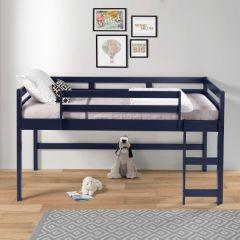 ACME LARA NAVY BLUE FINISH TWIN LOFT BED