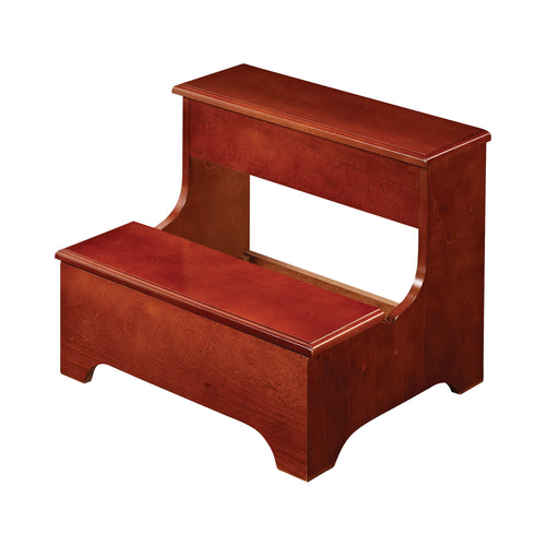 COASTER OFFICE-ACCESSORY 2-TIER STEP STOOL WITH HIDDEN STORAGE WARM BROWN