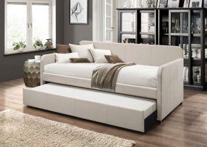 ACME JAGGER FOG FABRIC DAYBED W/TRUNDLE (TWIN)