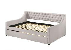 ACME LIANNA FOG FABRIC DAYBED W/TRUNDLE (FULL)