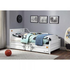 ACME CARGO WHITE FINISH DAYBED W/TRUNDLE (TWIN)