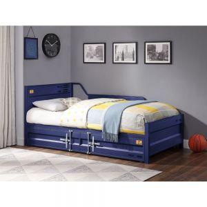 ACME CARGO BLUE FINISH DAYBED W/TRUNDLE (TWIN)