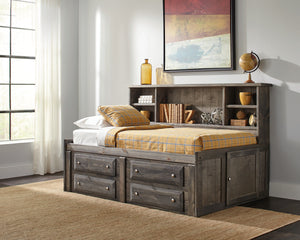COASTER BEDROOM WRANGLE HILL TWIN STORAGE DAYBED GUN SMOKE