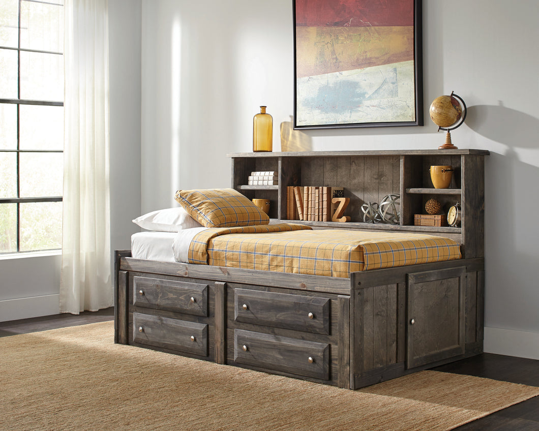 COASTER BEDROOM WRANGLE HILL TWIN STORAGE DAYBED GUN SMOKE