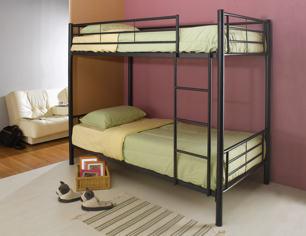 COASTER BEDROOM HAYWARD TWIN OVER TWIN BUNK BED BLACK