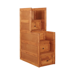 COASTER BEDROOM WRANGLE HILL 4-DRAWER STAIRWAY CHEST AMBER WASH