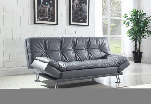 COASTER LIVING-ROOM DILLESTON TUFTED BACK UPHOLSTERED SOFA BED GREY