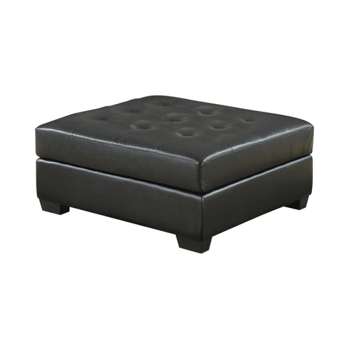 COASTER LIVING-ROOM DARIE SQUARE TUFTED OTTOMAN BLACK