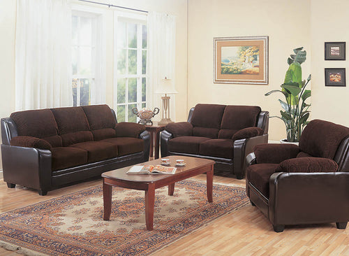 COASTER LIVING-ROOM 3PC (SOFA + LOVESEAT + CHAIR)