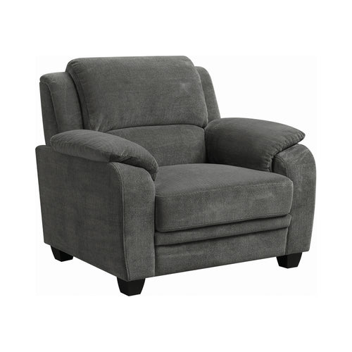 COASTER LIVING-ROOM NORTHEND UPHOLSTERED CHAIR CHARCOAL