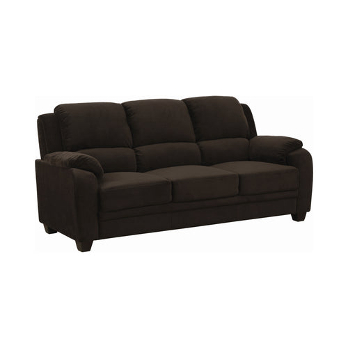 COASTER LIVING-ROOM NORTHEND UPHOLSTERED SOFA CHOCOLATE