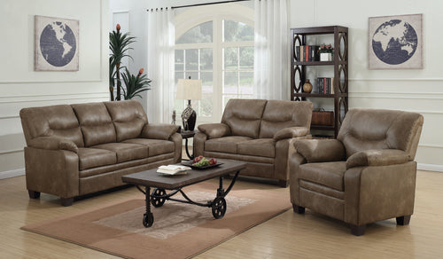 COASTER LIVING-ROOM 3PC (SOFA + LOVESEAT + CHAIR)