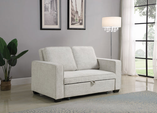 COASTER LIVING-ROOM HELENE UPHOLSTERED SLEEPER SOFA BED BEIGE