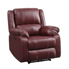 ACME ZURIEL RED PU POWER MOTION RECLINER