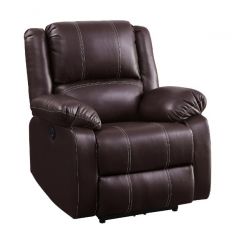 ACME ZURIEL BROWN PU POWER MOTION RECLINER