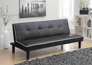 COASTER LIVING-ROOM KATRINA TUFTED UPHOLSTERED SOFA BED BLACK