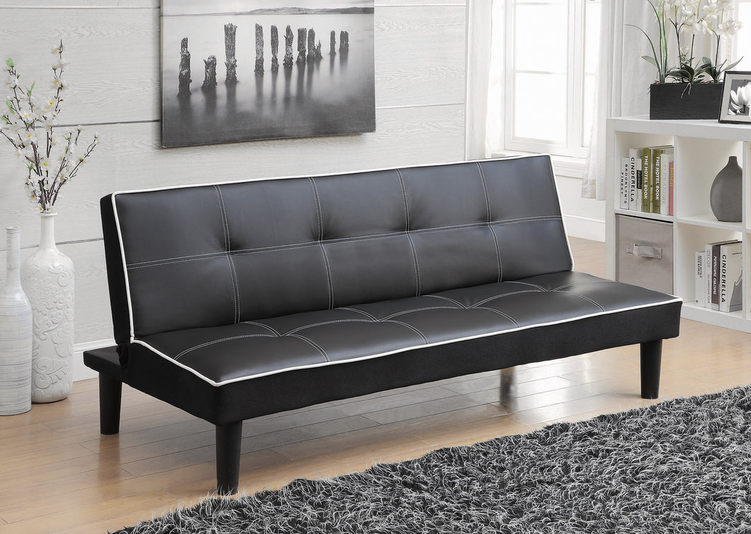 COASTER LIVING-ROOM KATRINA TUFTED UPHOLSTERED SOFA BED BLACK