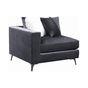 COASTER LIVING-ROOM SCHWARTZMAN LAF/RAF ARM CHAIR CHARCOAL
