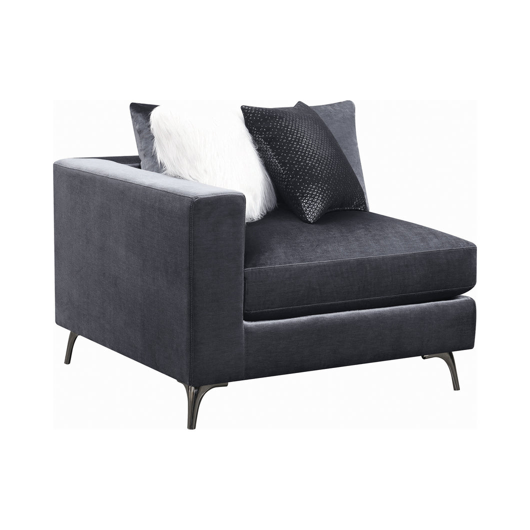 COASTER LIVING-ROOM SCHWARTZMAN LAF/RAF ARM CHAIR CHARCOAL