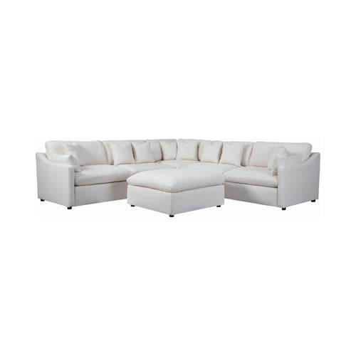 COASTER LIVING-ROOM HOBSON CUSHION BACK ARMLESS CHAIR OFF-WHITE