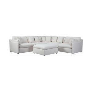 COASTER LIVING-ROOM HOBSON CUSHION BACK ARMLESS CHAIR OFF-WHITE