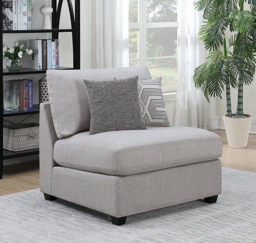 COASTER LIVING-ROOM CAMBRIA UPHOLSTERED ARMLESS CHAIR GREY