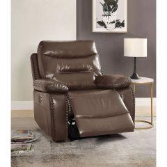 ACME AASHI BROWN LEATHER-GEL MATCH POWER MOTION RECLINER