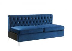 ACME JASZIRA BLUE VELVET MODULAR - ARMLESS SOFA