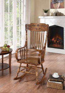COASTER OFFICE-ACCESSORY WINDSOR BACK ROCKING CHAIR WARM BROWN